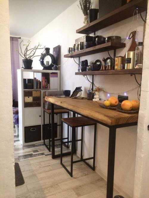 Студия 24 м 2. ремонт своими руками - стены, полки, вешалка, посуда, вазы, детали. 05