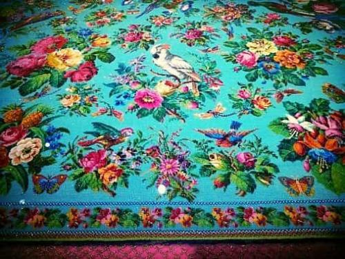 Полотно из бисера с птицами. 08