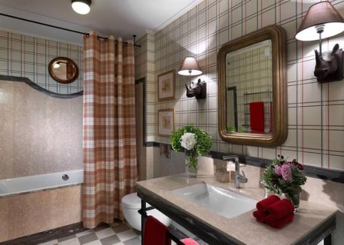 Шотландская клетка в интерьере. 09 Шотландская клетка в интерьере. 09