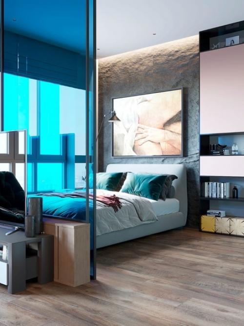 Интерьер квартиры - студии для девушки. 02