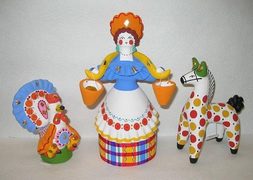 Дымковская игрушка своими руками. 08