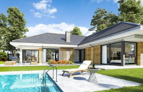 Эскизный проект одноэтажного дома с мансардой. 03