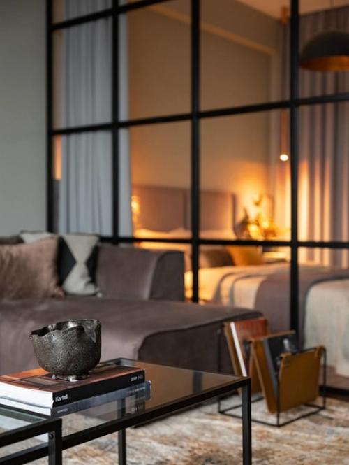 Красивый, нейтральный, стильный интерьер квартиры (43 кв. 05