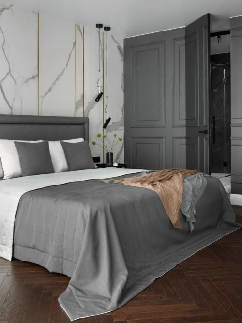 Современная квартира с камином. 02