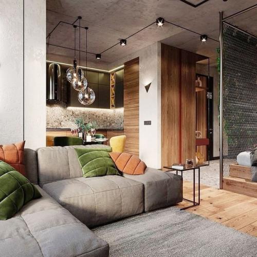 Харизматичный мужской лофт в однушке. 02