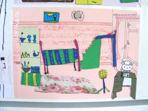 Кукольный домик на холодильнике. 09