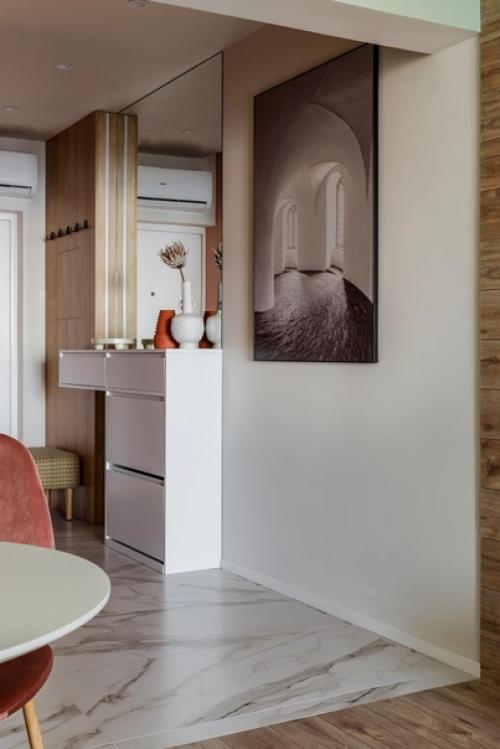 Интерьер квартиры - студии 34 кв. 08