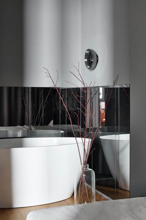 Реализованный интерьер монохромной квартиры, площадью 62 кв. 04