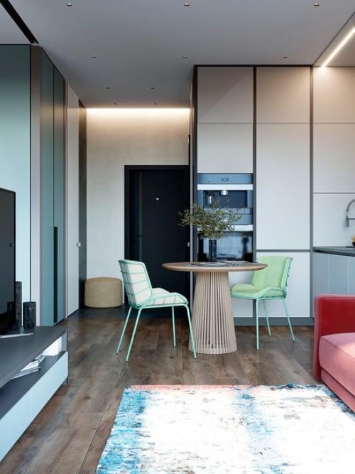 Интерьер квартиры - студии для девушки. 09