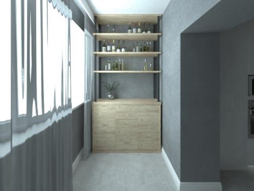 Проект кухни для небольшой семьи. 06