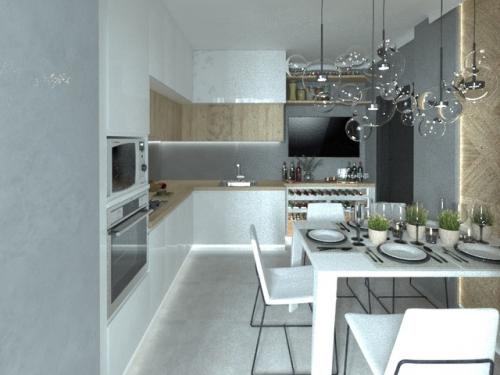 Проект кухни для небольшой семьи. 02