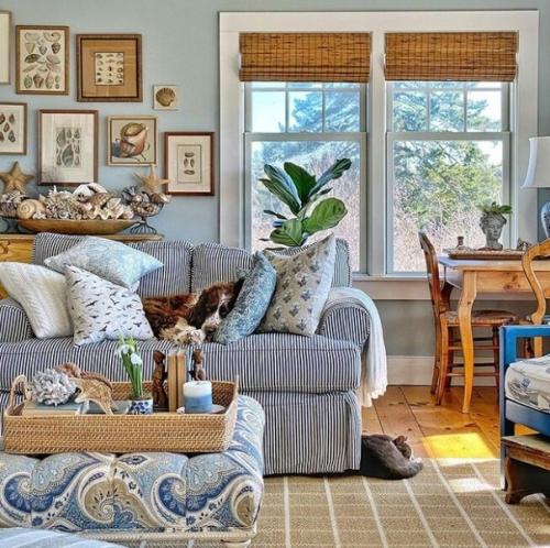 Сказочно красивый прибрежный дом коллекционера морского антиквариата с видом на залив. 02