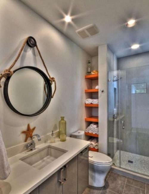 Интересные системы хранения в ванной комнате. 04