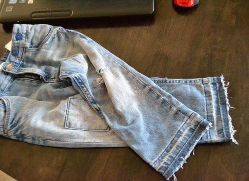 Как удлинить детские джинсы. 02