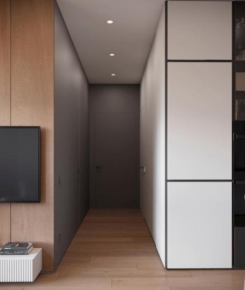 Неоспоримое преимущество этой квартиры, расположенной на 26-м этаже жилого комплекса - впечатляющие виды на индустриальную Москву. 01