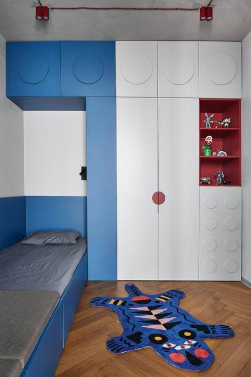 Реализованный интерьер монохромной квартиры, площадью 62 кв. 06