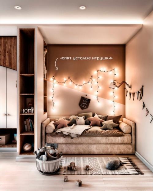 Теплый и минималистичный интерьер для семьи с ребенком. 06