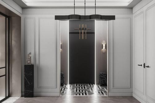 Классические детали и успокаивающие цвета создают тщательно продуманные жилые помещения, шикарная спальня и роскошная ванная. 04