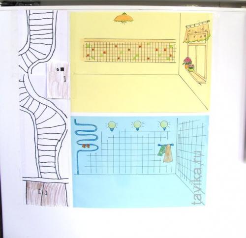 Кукольный домик на холодильнике. 02