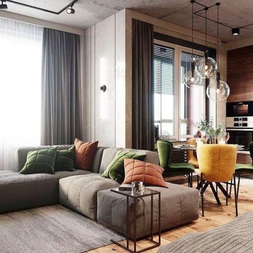 Харизматичный мужской лофт в однушке. 03