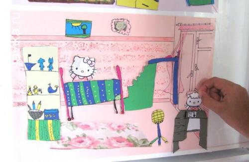 Кукольный домик на холодильнике. 05