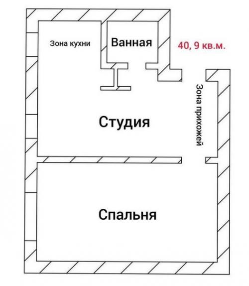 Замечательная уютная квартирка площадью около 40 кв. 09 Замечательная уютная квартирка площадью около 40 кв. 09