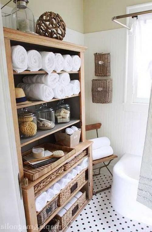 Интересные системы хранения в ванной комнате. 02