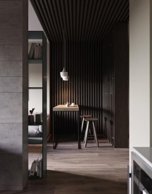 Строгий интерьер для молодой пары в Киеве (75 кв. 06