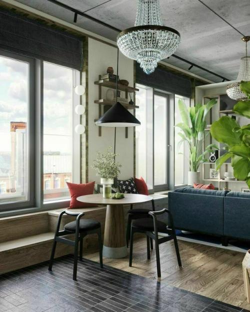 Яркая двухкомнатная квартира в Санкт-петербурге. 01