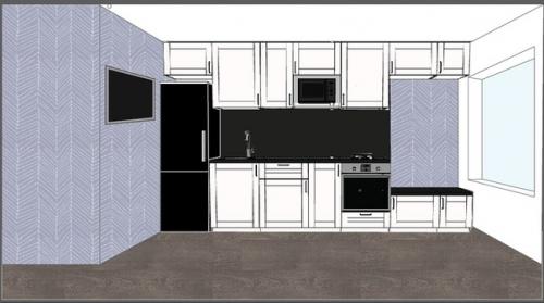 Ремонт, который заслуживает внимание, площадь кухни 9, 5 м. 05