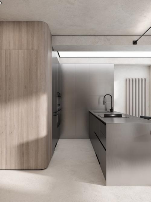 Кухня - гостиная в современном стиле - это интерьер, который удачно сочетает в себе функциональность и эстетичность. 07