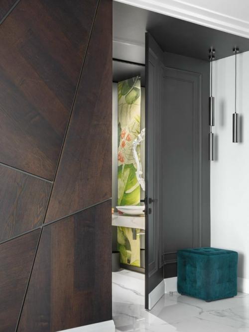 Современная квартира с камином. 06