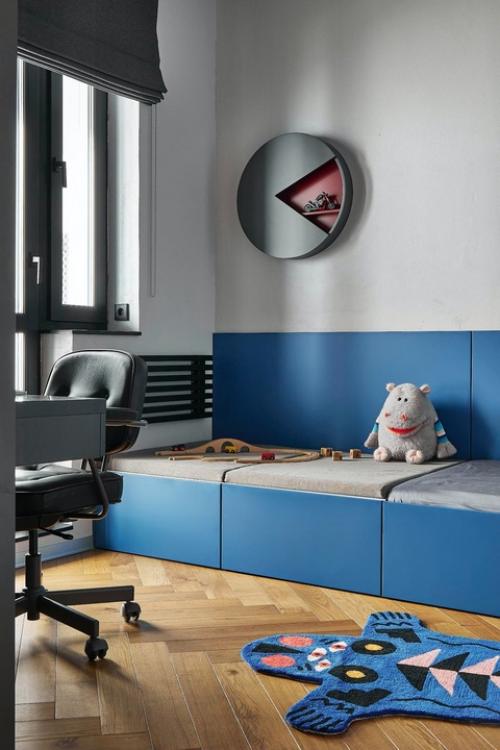 Реализованный интерьер монохромной квартиры, площадью 62 кв. 05