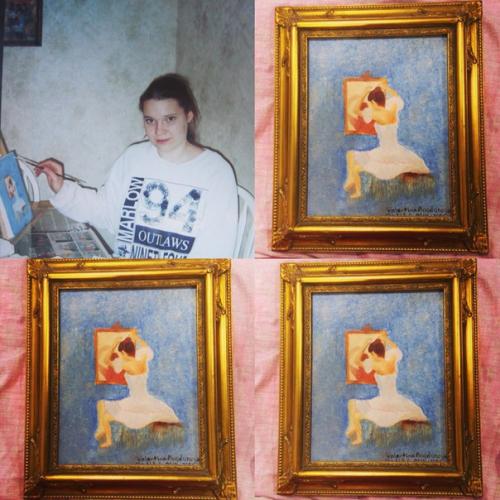 Минутка искусства.  На фото мне 15 лет, 2005 год.