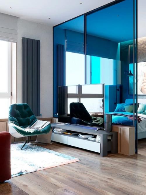 Интерьер квартиры - студии для девушки. 08