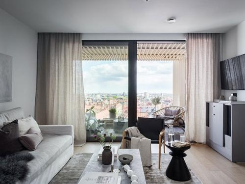 Современная видовая квартира в Стокгольме.