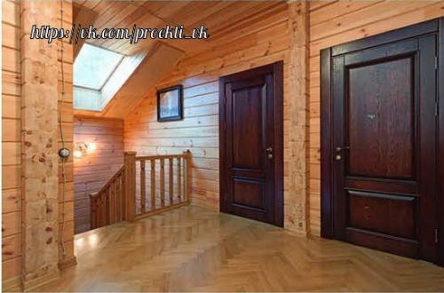 Проект деревянного дома с мансардой. 04