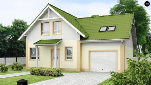 Уютный и функциональный дом со встроенным гаражом.
