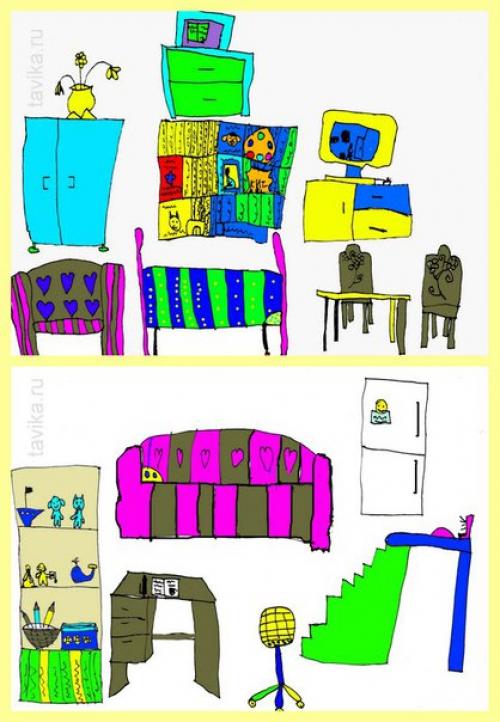 Кукольный домик на холодильнике. 03