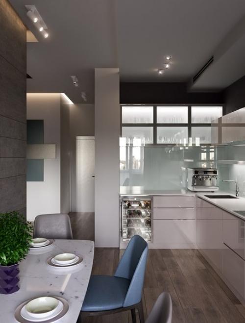 Строгий интерьер для молодой пары в Киеве (75 кв. 03