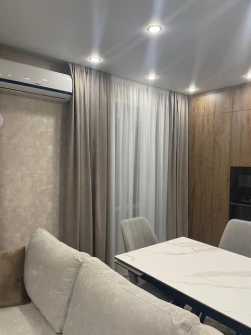 Оформление кухни гостиной. 05