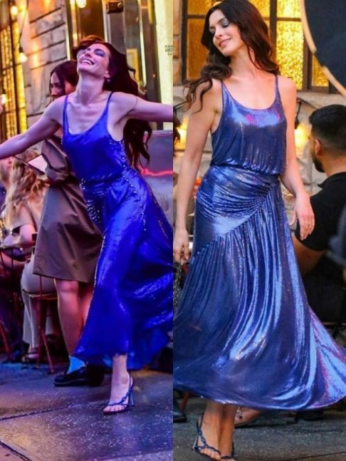 Энн хэтэуэй на новых фото со съёмок сиквела фильма Дьявол Носит Prada. 01