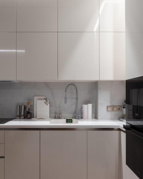 Интерьер квартиры - студии 42, 4 кв. 02