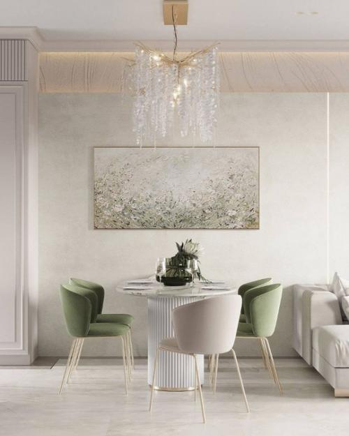 Светлый интерьер просторной кухни - гостиной! 02