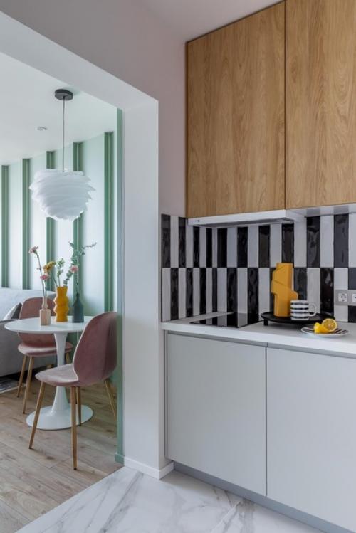 Интерьер квартиры - студии 34 кв. 04