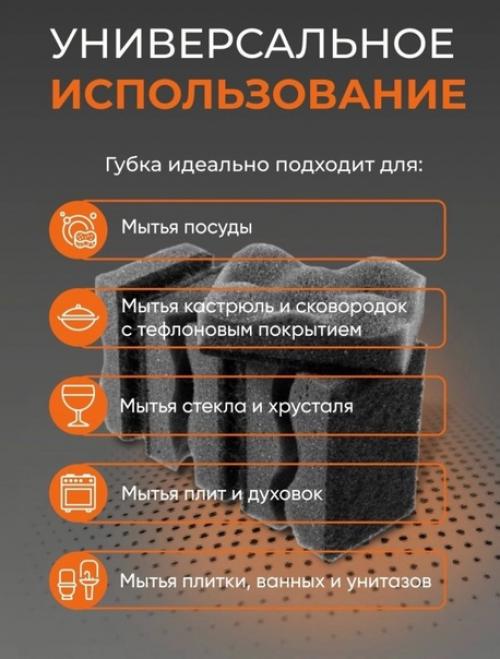 Стильные чёрные губки - это именно то, чего не хватает вашей идеальной кухне. 02