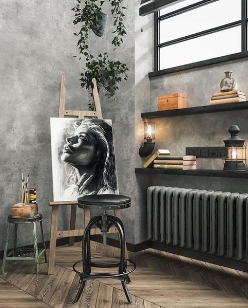 Своеобразная стильная квартира в стиле лофт для смелых молодых людей. 03