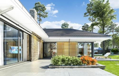 Эскизный проект одноэтажного дома с мансардой. 02