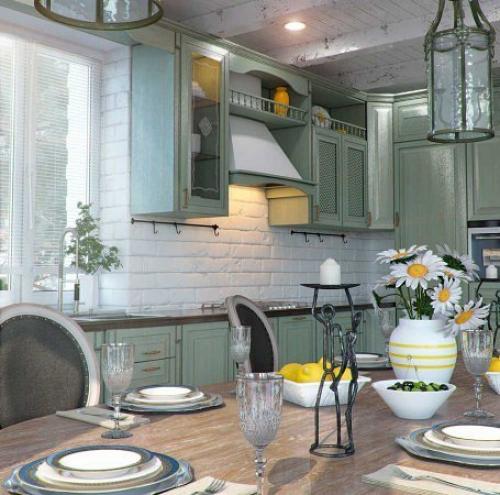 Ода изяществу: современная кухня в стиле Прованс.

