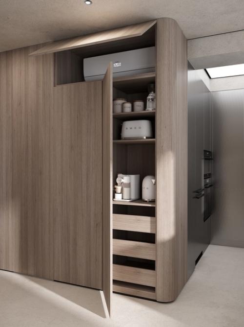 Кухня - гостиная в современном стиле - это интерьер, который удачно сочетает в себе функциональность и эстетичность. 08